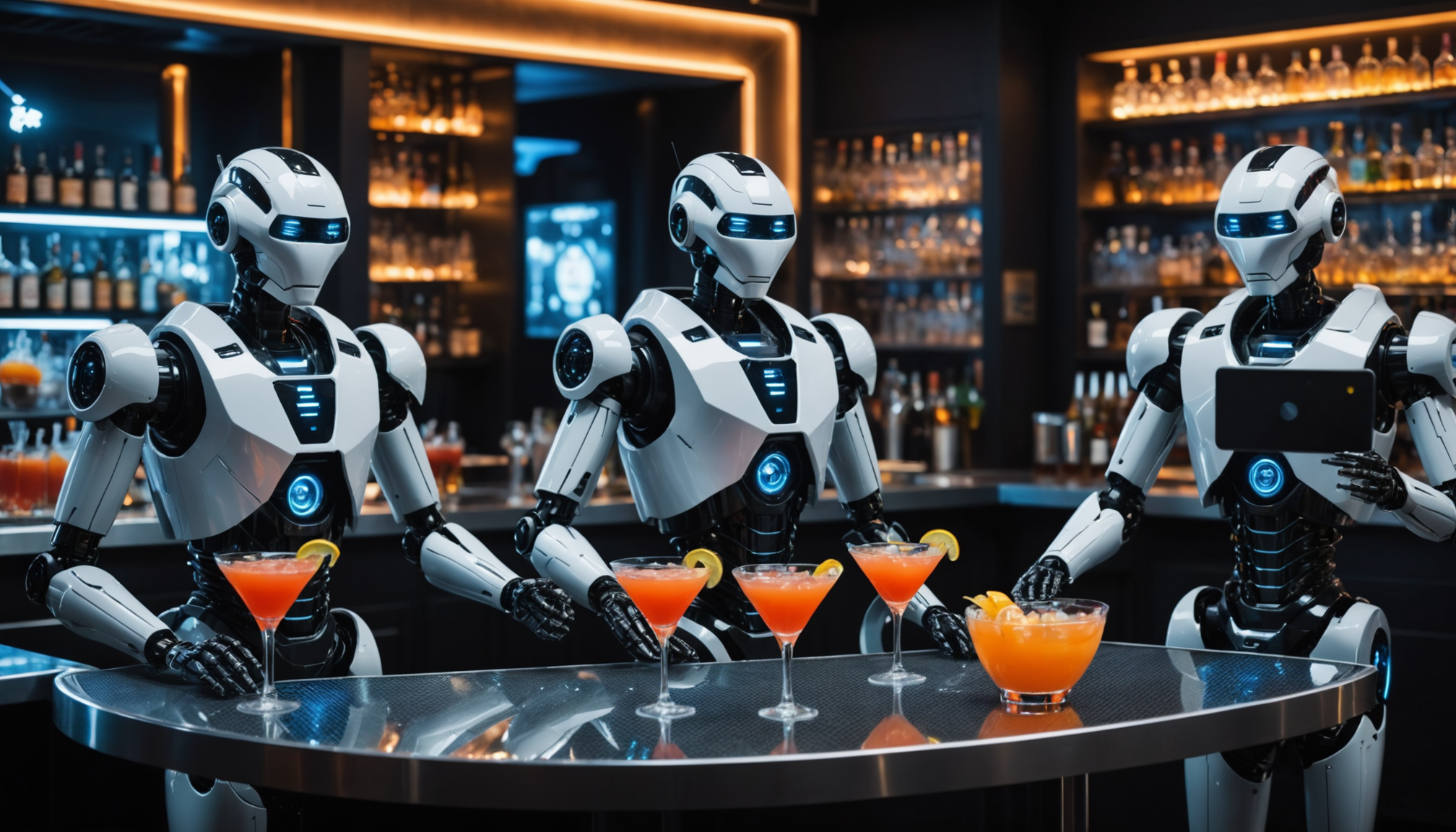 découvrez comment les robots serveurs révolutionnent l’expérience dans les bars à cocktails futuristes en offrant un service rapide, précis et une ambiance high-tech unique.