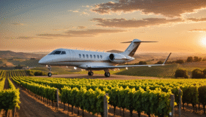 découvrez l’œnotourisme sous un nouveau jour avec une expérience en jet privé : visites exclusives de vignobles, dégustations privilégiées et voyage personnalisé pour les amateurs de vins d’exception.