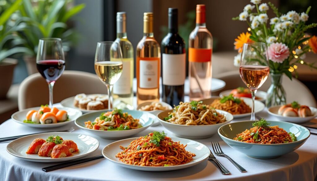 découvrez comment marier à la perfection vins et plats asiatiques : conseils, astuces et suggestions pour sublimer vos repas avec les meilleurs accords vins-cuisine asiatique.