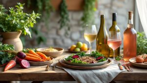 découvrez l'alliance parfaite entre vins naturels et cuisine végétale pour une expérience gustative intense et authentique.