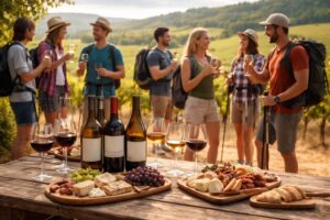 profitez d'une dégustation de vins unique après votre randonnée à travers les magnifiques vignobles de bordeaux et de bourgogne, alliant nature et saveurs authentiques.