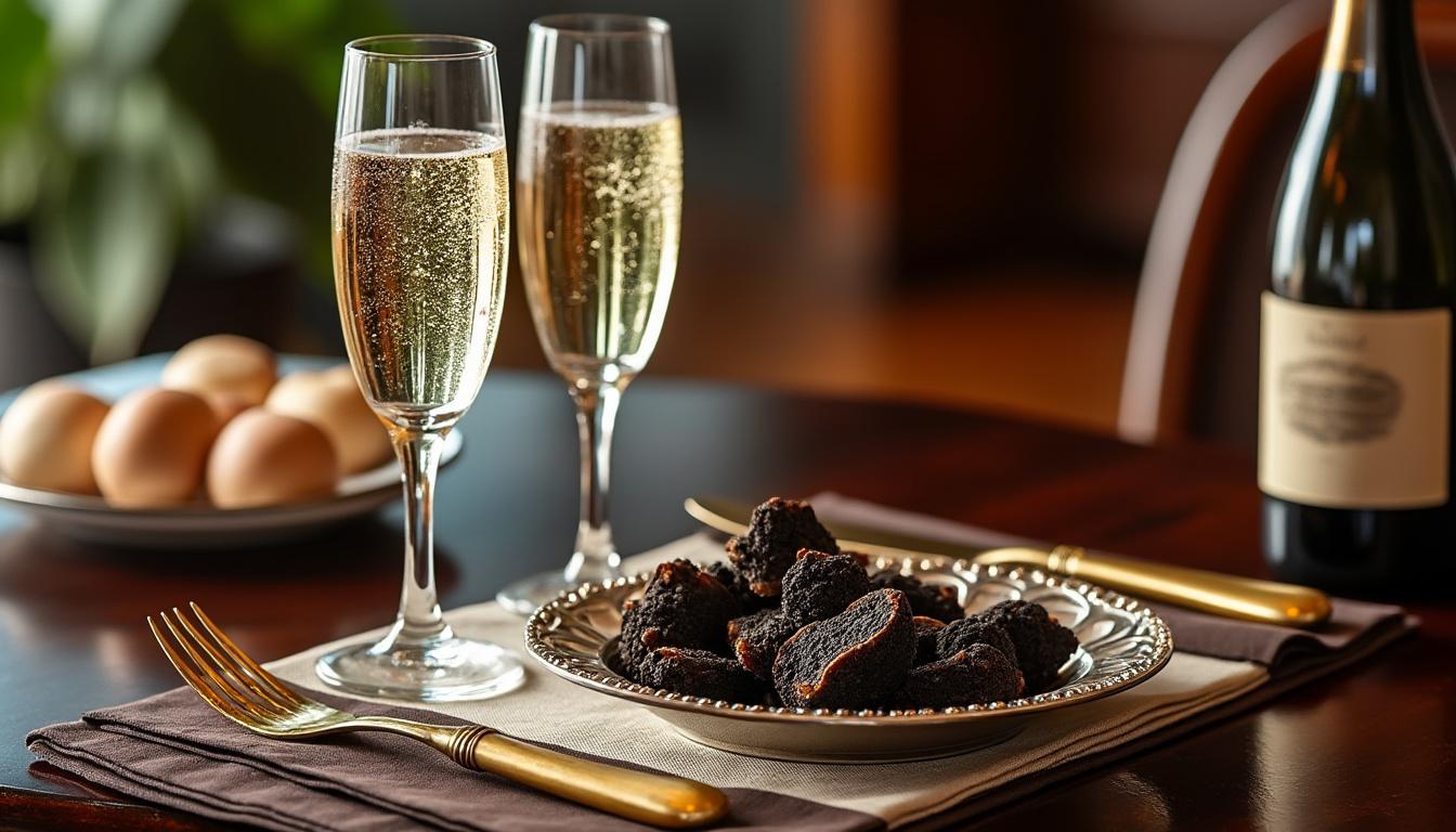 découvrez l'alliance raffinée entre le champagne et la truffe, un mariage d'élite qui éveille les papilles et sublime les palais les plus exigeants.
