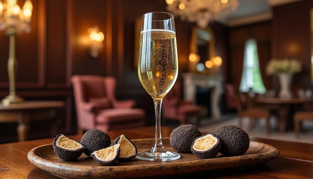découvrez l'alliance parfaite entre le champagne et la truffe, un mariage d'élite qui sublime les palais les plus exigeants.