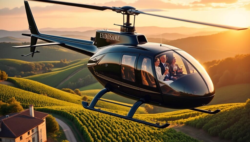 découvrez une expérience unique avec les wine tours en hélicoptère, alliant dégustation de vins d’exception et vues panoramiques inoubliables sur les vignobles.